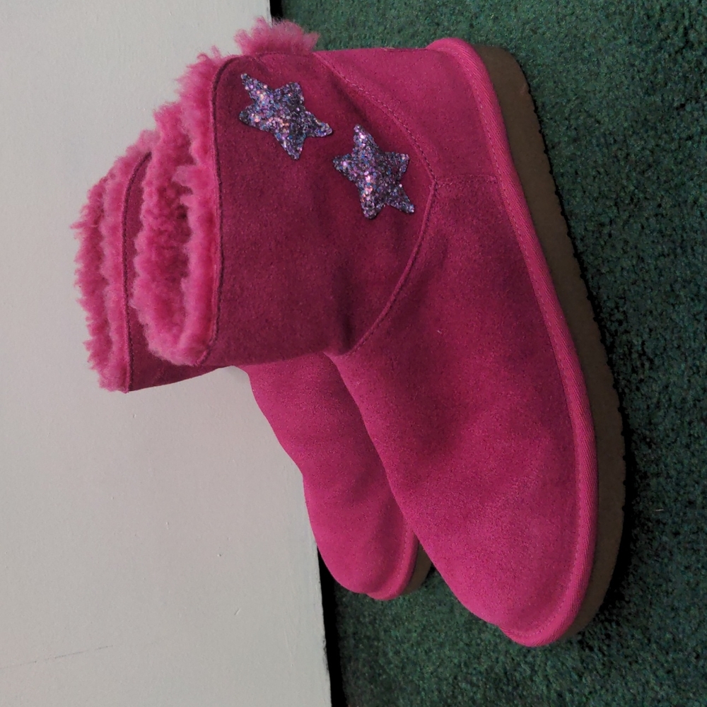 Koolaburra By Ugg Girls Koola Star Glittery Snow Boot 3 (Big Girl)